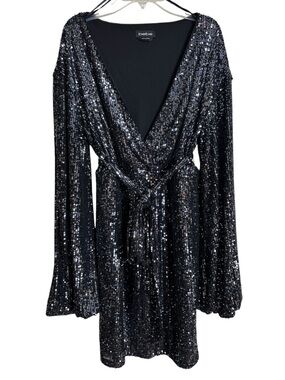 black long sleeve occasion dress Ramy Brook Women's Gia Capelet - Black main image 0
